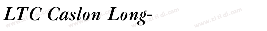 LTC Caslon Long字体转换